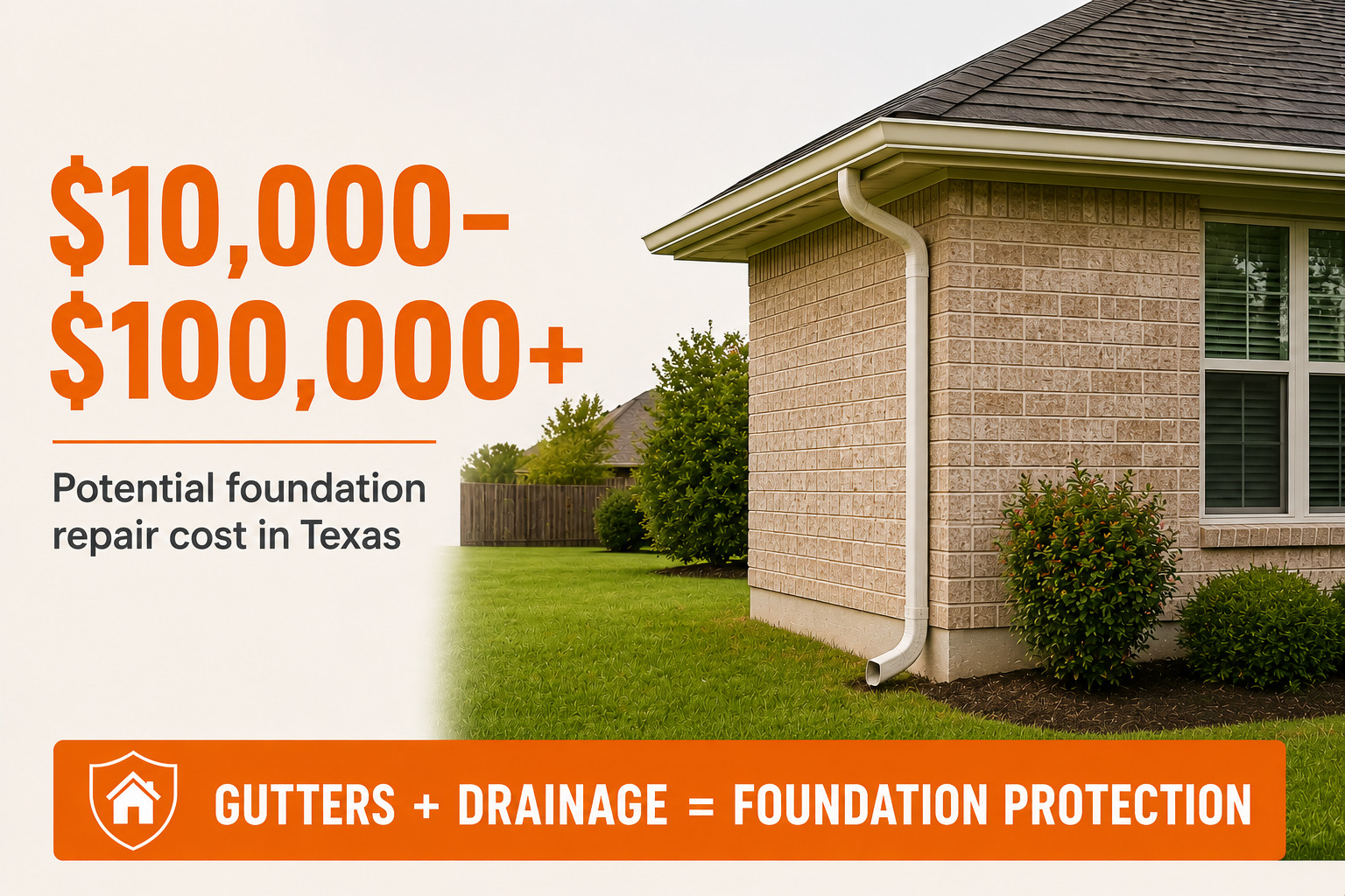 Infographic displaying potential foundation repair costs in Texas to emphasize preventative home maintenance by Fixinow.